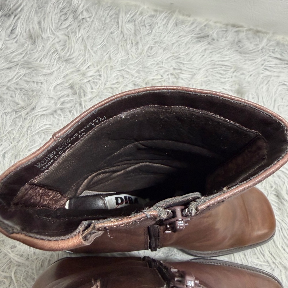 Diba leather vintage boots - Picture 6 of 8